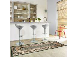 Běhoun ATLAS flora - tmavě béžový/zelený