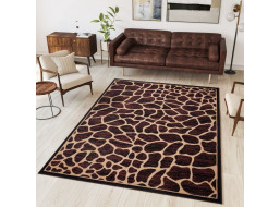 Kusový koberec BLACK ATLAS Giraffe - hnědý/béžový