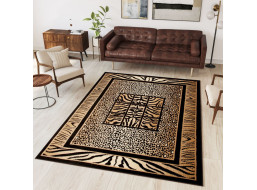 Kusový koberec BLACK ATLAS Skin - béžový/černý