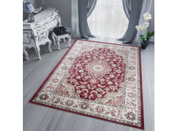 Kusový koberec DUBAI gro - červený/bílý