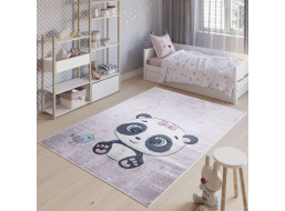 Dětský koberec EMMA - Panda s ptáčkem