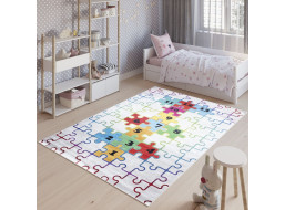 Dětský koberec EMMA - Skákací panák - Puzzle