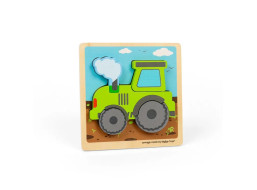 Bigjigs Toys Vkládací puzzle Traktor