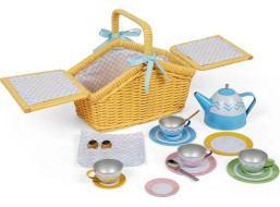 Bigjigs Toys Pikniková sada v košíku