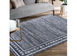 Kusový koberec HASTE Frame - šedý