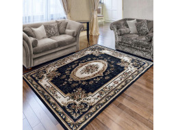 Kusový koberec NOBLE rosette - tmavě modrý