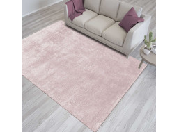 Kusový koberec Shaggy Landigo - pudrový
