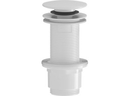 Sapho Umyvadlová výpust 5/4“, click-clack, velká zátka, 10-80mm, ABS/bílá CV1132W