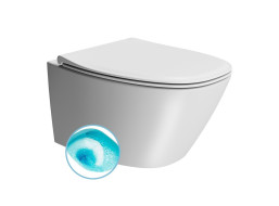 GSI MODO závěsná WC mísa, Swirlflush, 37x54cm, bílá dual-mat 841509