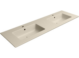 GSI PURA keramické dvojumyvadlo Slim 142x46cm, creta mat 8889108