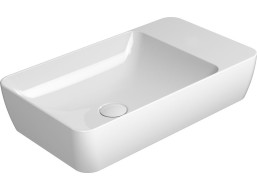 GSI MODO keramické umyvadlo na desku 60x35cm, bez otvoru, bílá ExtraGlaze 9883011