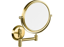 Sapho Kosmetické zrcátko závěsné, Ø 140mm, oboustranné, zlato XP012G