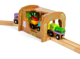 Bigjigs Rail Dřevěný tunel Příšerky