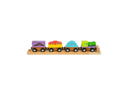 Bigjigs Rail Dřevěný vláček Příšerky