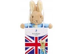 Rainbow Plyšový králíček Petr v tašce Union Jack