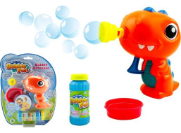 SPARKYS Bublifuková pistole Bubble Fun Dinosaurus s náplní oranžová