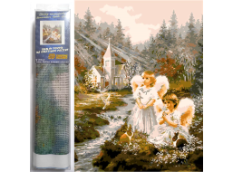 NORIMPEX Diamantové malování Andílci 30x40cm