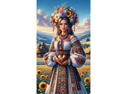 NORIMPEX Diamantové malování Dívka se slunečnicemi 30x40cm