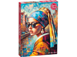 CHERRY PAZZI Puzzle Dívka s perlou 1000 dílků