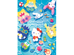TREFL Puzzle Premium Plus Hello Kitty: Na letní vlně 1000 dílků