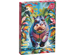 CHERRY PAZZI Puzzle Šťastný hroch 500 dílků