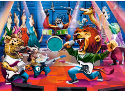 CASTORLAND Puzzle Zvířecí rockový koncert 300 dílků