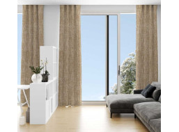 Dekorační závěs LOOM Natural - 140x280 cm - hnědý