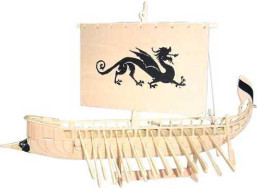 Woodcraft Dřevěné 3D puzzle Galéra