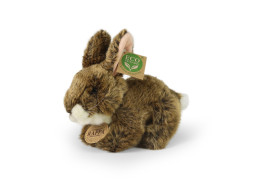 Rappa Plyšový králík hnědý ležící 17 cm ECO-FRIENDLY