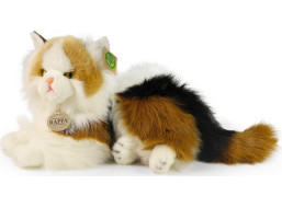 Rappa Plyšová kočka calico trojbarevná 30 cm ECO-FRIENDLY