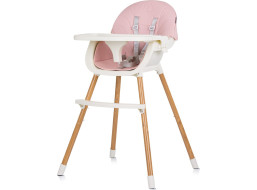 CHIPOLINO Jídelní židlička Rio 2v1 Rose Water