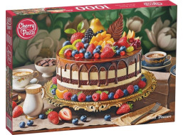 CHERRY PAZZI Puzzle Sladké potěšení - dort 1000 dílků