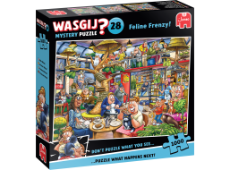 JUMBO Puzzle WASGIJ Mystery 28: Kočičí šílenství 1000 dílků