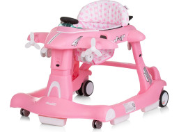 CHIPOLINO Chodítko interaktivní Airplane 3v1 Pink