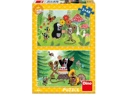 DINO Puzzle Krteček a oslava 2x48 dílků