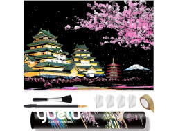 NORIMPEX Škrabací obrázek Japonsko 75x52cm