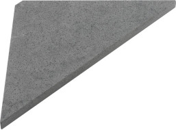 Sapho ABELINE rohová police rockstone 250x250mm, concrete AE250-4033