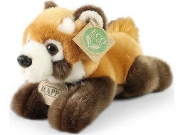 Rappa Plyšová panda červená ležící 20 cm ECO-FRIENDLY