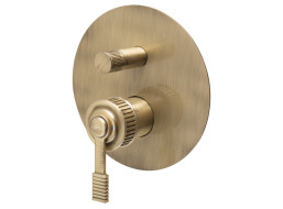 Sapho VERSI podomítková sprchová baterie, 2 výstupy, bronz RV042/18