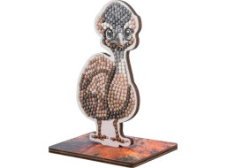 CRYSTAL ART Diamantové malování Na zemi: Emu