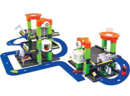 MOCHTOYS Třípatrová parkovací mega garáž