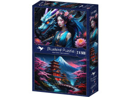 BLUEBIRD Puzzle Duch Japonska 2x500 dílků
