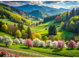 ALIPSON Puzzle Jarní procházka 500 dílků