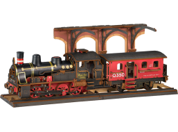 ROBOTIME Rolife 3D dřevěné puzzle Parní lokomotiva 405 dílků