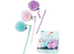 Kuličkové pero RAINBOW POMPOM | 24 ks