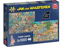 JUMBO Puzzle JvH Obchod s hudbou a Letní nálada 2x1000 dílků