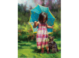 SUNSOUT Puzzle Tyrkysový deštník XXL 500 dílků