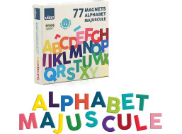 Vilac Dřevěná magnetická abeceda Velká písmena 77 ks