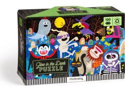 Mudpuppy Puzzle Strašidelný hrad – svítí ve tmě 100 dílků
