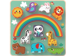 2Kids Toys Balanční puzzle se zvířátky 2 v 1